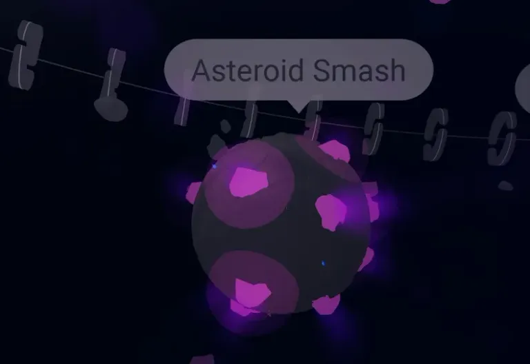 42. Collect 10 Blue Stars on the Asteroid Smash obby