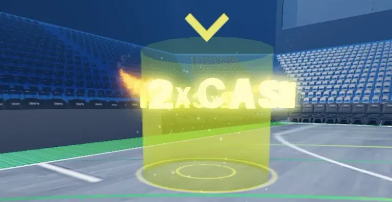Perform a 2x Cash dunk in Liberty Court