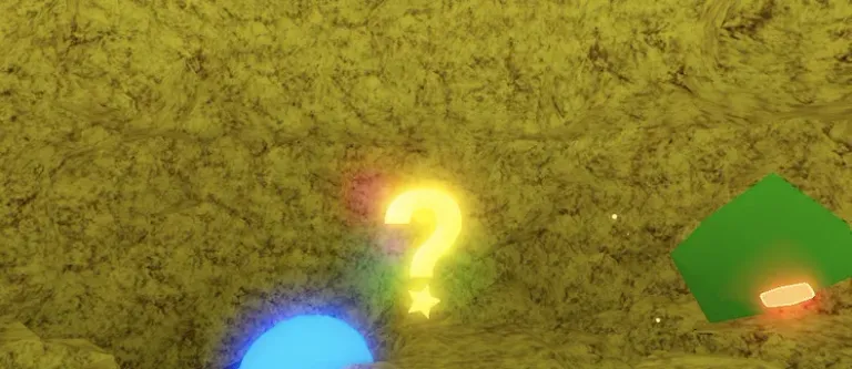 Trivia Scavenger Hunt Question Mark Under Water