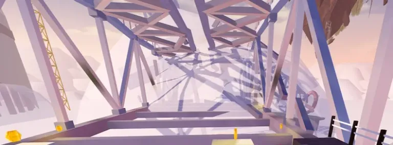 4. Follow the train tracks.