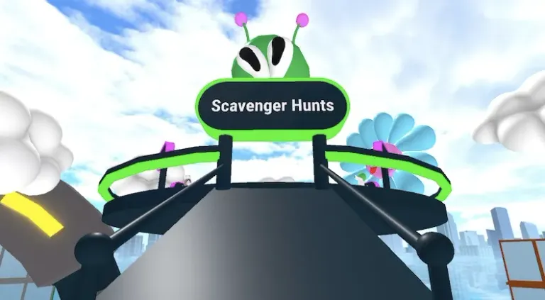 2. Enter the Scavenger Hunt Area