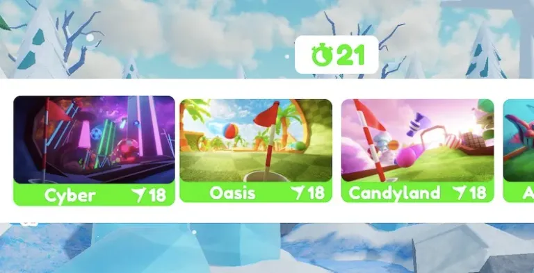 How to Play the Cyber Map in Super Golf!