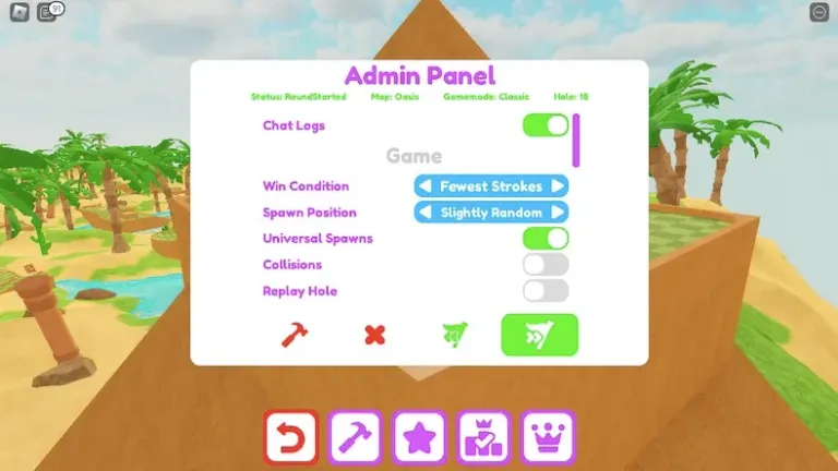 1. Create a Free Private Server in Super Golf!