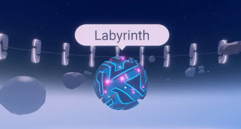 13. Collect 12 stars in the Labyrinth Obby