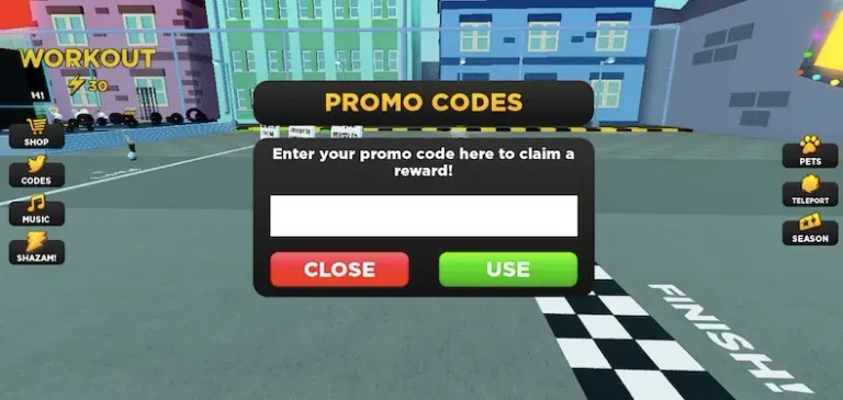 1. Enter Game Codes