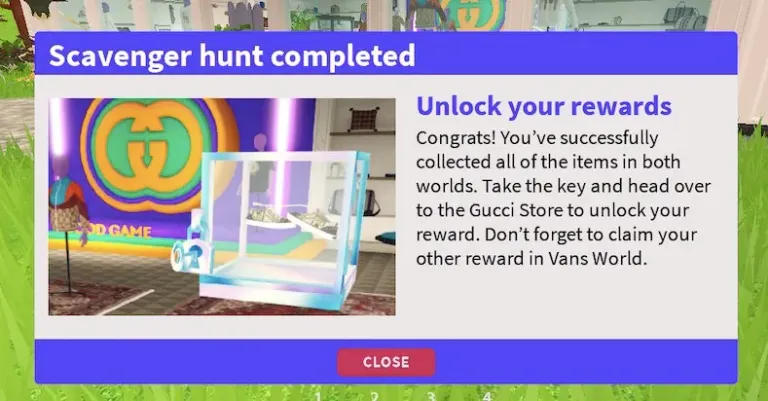Gucci Town Scavenger Hunt Badge