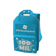 Celebratory backpack @RobloxEspanol promo code image