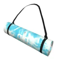 Warrior Mat + Alo Yoga Strap (Blue Tie-Dye)