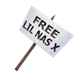 Free Lil Nas X Sign (LNX) Back Item